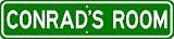 CONRAD ROOM SIGN - Personalized Gift Boy or Girl, Aluminum