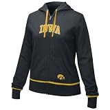 Nike Iowa Hawkeyes Ladies Black Classic Full Zip Fleece Hoody Sweatshirt