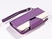 iPhone 5s Case,iPhone 5 Case,ULAK iPhone SE Wallet Case Synthetic Leather Wallet Case Stand with Card Slots for iPhone 5/5S/SE(Purple+White)