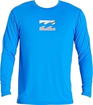 Billabong Men's Chronicle Regular Fit Long Sleeve Rashguard, Royal, Large
