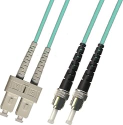 10M Multimode Duplex 10 Gigabit Fiber (50/125) - SC to ST