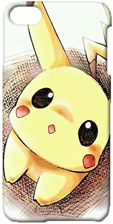 iPod Touch 6th Generation 3D Hard Delicate Phone Case,Packet Monster Pikochu Hot Classical Pikochu Pattern Printed Case for iPod Touch 6th Generation