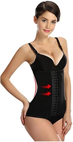Waist Trainer Corset Shapewear Waist Cincher Belt Body Shaper (black, L)