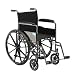 Invacare V18PFR Veranda Wheelchair 18 x 16 with Non-Removable Armrests and Swingaway ...