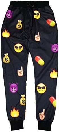 emoji joggers pants for men/boy sweatpant (M)