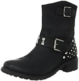 Buffalo London 1000 NEW 01 OIL NUBUCK 135508, Damen Fashion Halbstiefel & Stiefeletten, Schwarz (BLACK 01), EU 38