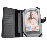 NookColor Leather Executive Folio Cover, Black (Fits 7