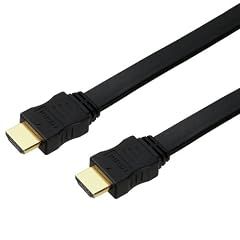 PLANEX HDMIフラットケーブル2m(ブラック) PL-HDMI02FB
