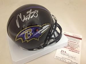 Marlon Brown Autographed Mini Helmet Baltimore Ravens JSA COA Authentic - Autographed NFL Mini Helmets