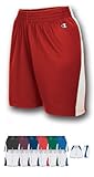 Champion Womens Back Court Double Dry Basketball Short, Scarlet/White, Large Champion Womens Back Court Double Dry Basketball Short, Scarlet/White, Large
