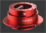 NRG Innovations (SRK-250R) Quick Release Kit Gen 2.5 Steering Wheel Hubs - Red/Red Ring