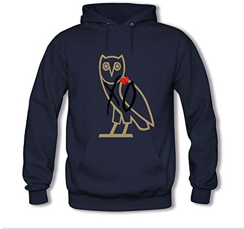 PEIXU Women's Custom Drake Ovo The Weeknd Xo Hoody Hoodie Sweatshirt Sweater M Navy