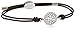 Fossil Women's Women's Leather Bracelet, Color: Silver/Brown (Model: JF00117040)