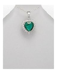 CZ Pendant Necklace In 92.5 Sterling Silver