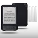 AMAZON KINDLE 3 BLACK SILICONE SKIN CASE WITH 6 SCREEN PROTECTORS BY CELLAPOD CASES