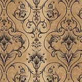 Taupe/Black Architectural Damask