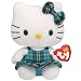 Ty Beanie Baby Hello Kitty - Aqua Plaid