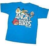 Angry Birds Sling Shot Blue Kids Youth 6-12 T-Shirt
