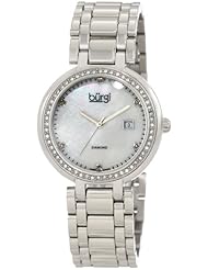 Burgi Womens BU55SS Swiss Quartz Diamond Bracelet Watch