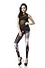 SOLILOR - Galaxy Print Leggings (Black -SL016)