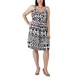 Womens' Plus-Size Merona® Black/White Sleeveless Woven Dress
