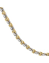 Leslies Sterling Silver Gold-plated Polsihed Link Bracelet Length 7"