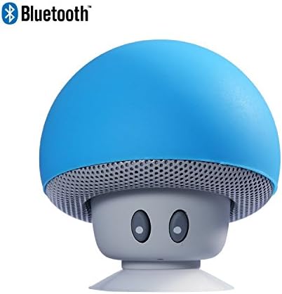 HKING Mini Mushroom Cute Style Portable Bluetooth V3.0 Wireless Stereo Speaker Hands Free Speakerphone with Built-in Mic For iPhone/iPad/Samsung/HTC/LG/SONY Android cellphone (blue)