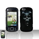 Black Hood Skull Snap on Design Case Hard Case Cover for Motorola Cliq Xt + ....
