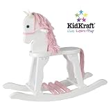 Classic Wooden Children's Rocking Horse Select Color: White with Pink Hair - 19604