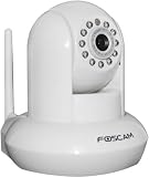 Foscam FI8910W Wireless/Wired Pan & Tilt IP/Network Camera with IR-Cut Filter for True Color Images - 8 Meter Night Vision and 3.6mm Lens (67° Viewing Angle) - White NEWEST MODEL