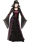 Plus Size Gothic Gown Vamptessa Vampire Halloween Costume Vampiress Long Black Gown