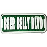 Green BEER BELLY BOULEVARD Belt Buckle