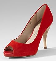 Suede Peep Toe