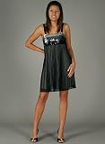 Colorblock Sequin Tie-Behind Formal for Bridesmaid Formal Prom
