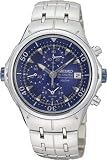 Seiko SNA213P1 Mens The Great Blue Alarm Chronograph Watch