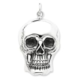 Sterling Silver Antiqued Skull Pendant