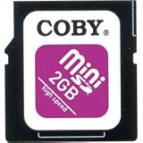Coby SDM2GBS 2GB MiniSD Memory Card with SD Adapter