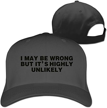 I May Be Wrong Funny Adjustable Fitted Hat Baseball Hats