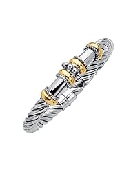 18K Gold & Sterling Silver Bangle