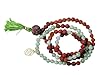 Energy Mala Rudraksha Green Jade Yoga Mala Meditation Gift