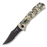 41poqCqLZ3L. SL160  SOG Specialty Knives & Tools Black TiNi TF 10 Trident Digi Camo Knife