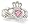 14K White Gold Heart Created Pink Sapphire and Diamond Celtic Claddagh Ring - Size 4