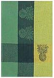 Waffle Weave 100% Cotton Yellow Pineapple Dishtowel 18" X 28" Set / 6
