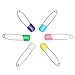 zhao-king baby safety pin Plastic Head Safety Locking Baby Cloth Diaper Nappy Pins (6 pcs)