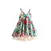 Mud Kingdom Floral Girls Party High Low Boho Dress Midi Length Sleeveless Vintage Beach Holiday