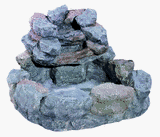 Outdoor Living : Stone Falls Fountain- Gray