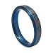 新宿銀の蔵 ローマ数字クロック タングステンリング (ブルーカラー) 13～21号 /指輪/タングステンリング/メンズ/青/アクセサリー/