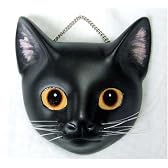 猫面　黒猫