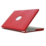 U-SUIT MACBOOK PRO 17-RED LTHR HARD CASE