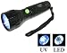 Waterproof, 16-LED Flashlight. (6) Ultraviolet and (10) White Led Flashlight. The Best UV LED'S We h